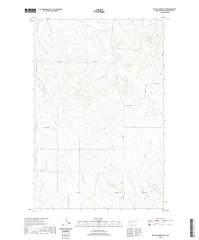 United States Geological Survey Willow Creek East, ND (2020, 24000-Scale) digital map