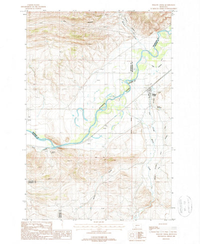 United States Geological Survey Willow Creek, MT (1987, 24000-Scale) digital map