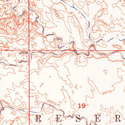 United States Geological Survey Willow Creek NE, SD (1951, 24000-Scale) digital map