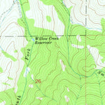 United States Geological Survey Willow Creek Reservoir, MT (1971, 24000-Scale) digital map
