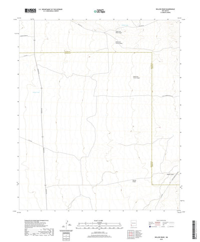 United States Geological Survey Willow Draw, NM (2020, 24000-Scale) digital map