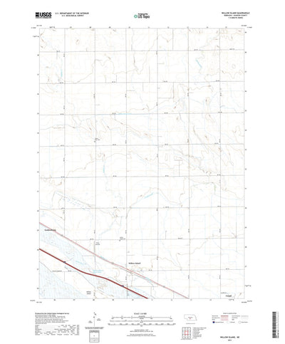 United States Geological Survey Willow Island, NE (2021, 24000-Scale) digital map
