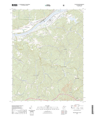 United States Geological Survey Willow Island, WV (2023, 24000-Scale) digital map