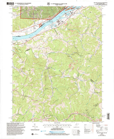 United States Geological Survey Willow Island, WV-OH (2002, 24000-Scale) digital map