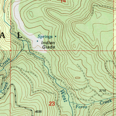 United States Geological Survey Willow Lake, OR (1997, 24000-Scale) digital map