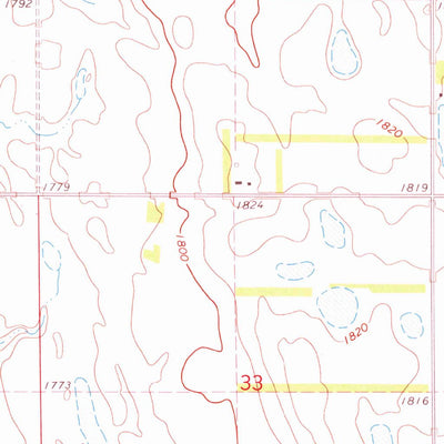 United States Geological Survey Willow Lake SW, SD (1973, 24000-Scale) digital map