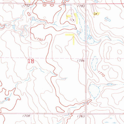 United States Geological Survey Willow Lake SW, SD (1973, 24000-Scale) digital map