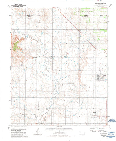 United States Geological Survey Willow, OK (1989, 24000-Scale) digital map