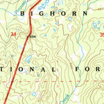 United States Geological Survey Willow Park Reservoir, WY (1993, 24000-Scale) digital map
