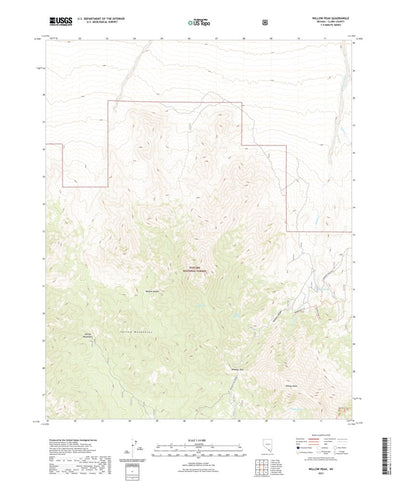 United States Geological Survey Willow Peak, NV (2021, 24000-Scale) digital map