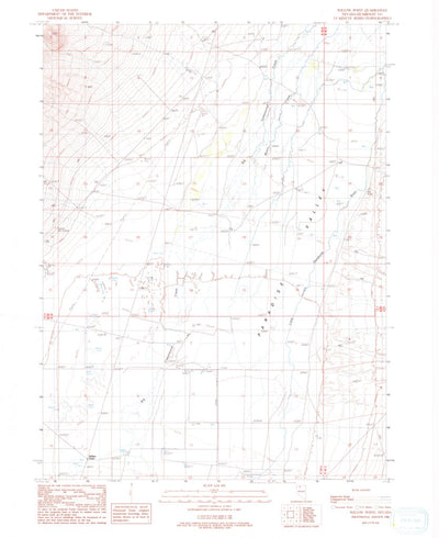 United States Geological Survey Willow Point, NV (1988, 24000-Scale) digital map
