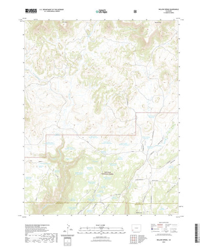 United States Geological Survey Willow Spring, CO (2022, 24000-Scale) digital map