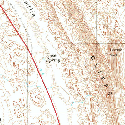 United States Geological Survey Willow Springs, AZ (1981, 24000-Scale) digital map