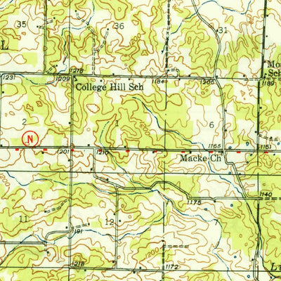 United States Geological Survey Willow Springs, MO (1948, 62500-Scale) digital map