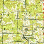 United States Geological Survey Willow Springs, MO (1948, 62500-Scale) digital map