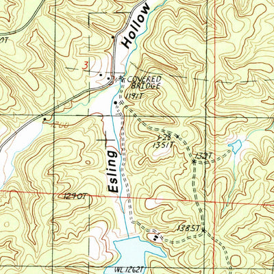 United States Geological Survey Willow Springs North, MO (1987, 24000-Scale) digital map