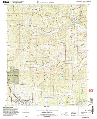 United States Geological Survey Willow Springs North, MO (2004, 24000-Scale) digital map
