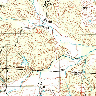 United States Geological Survey Willow Springs North, MO (2004, 24000-Scale) digital map