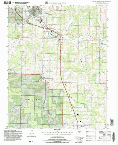 United States Geological Survey Willow Springs South, MO (2004, 24000-Scale) digital map