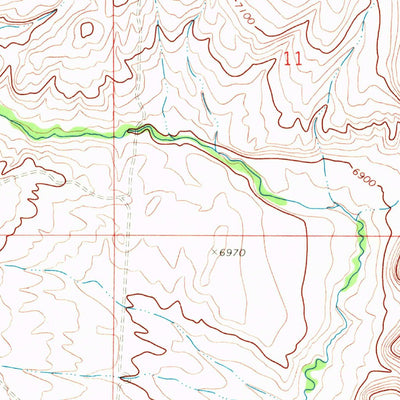 United States Geological Survey Willow Springs, WY (1969, 24000-Scale) digital map