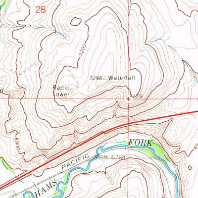 United States Geological Survey Willow Springs, WY (1969, 24000-Scale) digital map