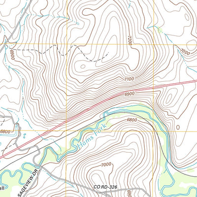 United States Geological Survey Willow Springs, WY (2012, 24000-Scale) digital map