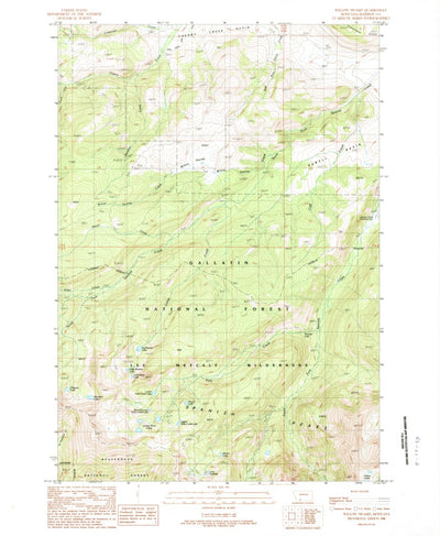 United States Geological Survey Willow Swamp, MT (1988, 24000-Scale) digital map
