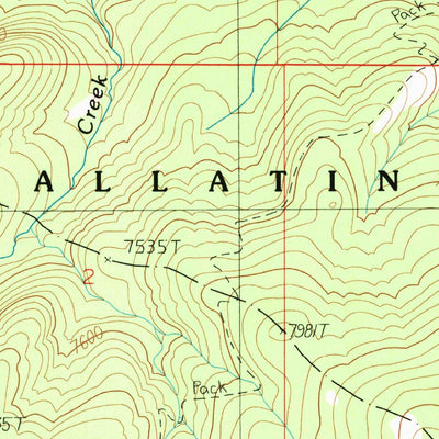 United States Geological Survey Willow Swamp, MT (1988, 24000-Scale) digital map