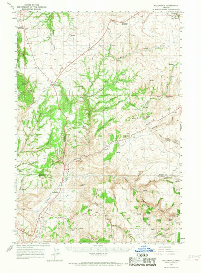 United States Geological Survey Willowdale, OR (1966, 62500-Scale) digital map