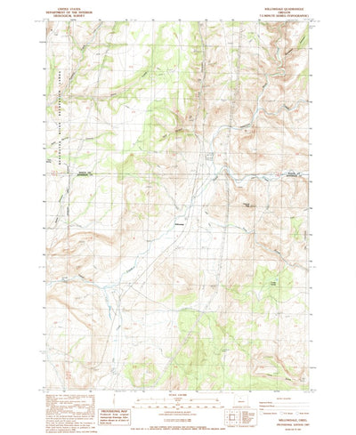 United States Geological Survey Willowdale, OR (1987, 24000-Scale) digital map
