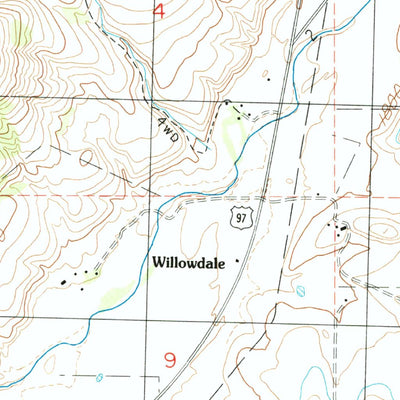 United States Geological Survey Willowdale, OR (1987, 24000-Scale) digital map