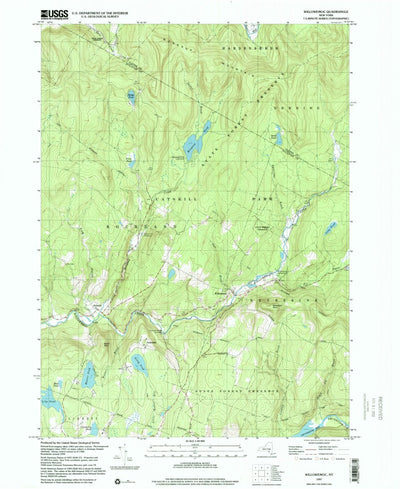 United States Geological Survey Willowemoc, NY (1997, 24000-Scale) digital map