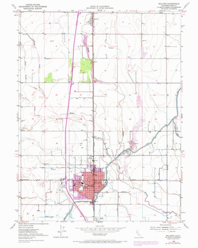 United States Geological Survey Willows, CA (1951, 24000-Scale) digital map