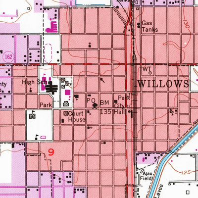 United States Geological Survey Willows, CA (1951, 24000-Scale) digital map