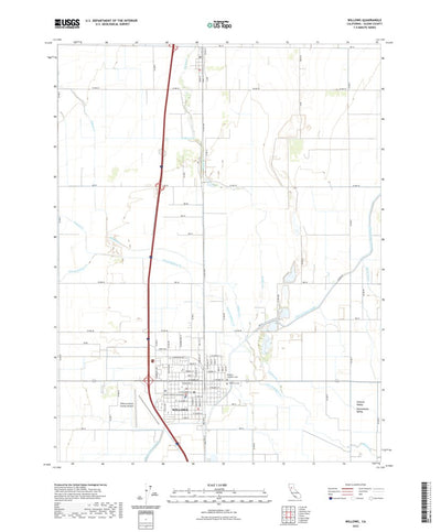 United States Geological Survey Willows, CA (2022, 24000-Scale) digital map