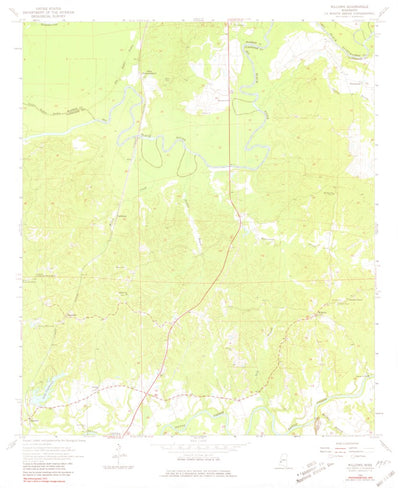 United States Geological Survey Willows, MS (1963, 24000-Scale) digital map