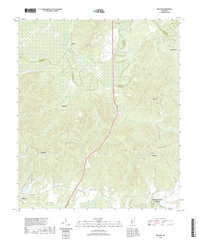 United States Geological Survey Willows, MS (2020, 24000-Scale) digital map