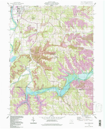United States Geological Survey Wills Creek, OH (1994, 24000-Scale) digital map