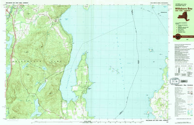 United States Geological Survey Willsboro Bay, VT-NY (1980, 25000-Scale) digital map