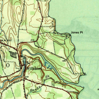 United States Geological Survey Willsboro, NY-VT (1943, 62500-Scale) digital map