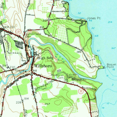 United States Geological Survey Willsboro, NY-VT (1956, 62500-Scale) digital map