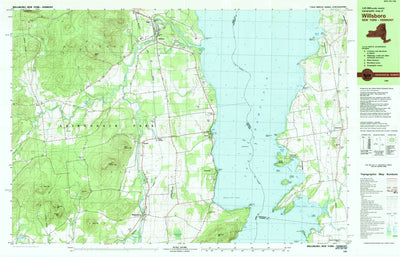 United States Geological Survey Willsboro, NY-VT (1980, 25000-Scale) digital map