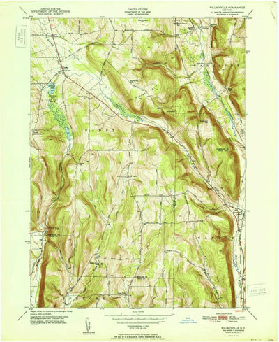 United States Geological Survey Willseyville, NY (1951, 24000-Scale) digital map