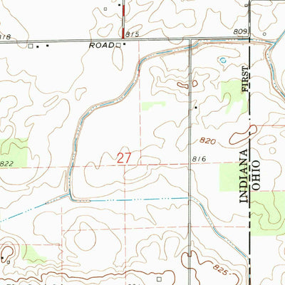 United States Geological Survey Willshire, OH-IN (1960, 24000-Scale) digital map