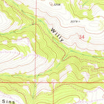 United States Geological Survey Willy Dick Canyon, WA (1957, 24000-Scale) digital map