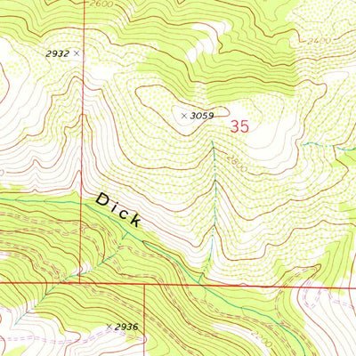 United States Geological Survey Willy Dick Canyon, WA (1957, 24000-Scale) digital map