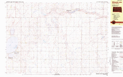 United States Geological Survey Wilmarth Lake, SD (1982, 25000-Scale) digital map