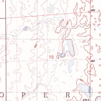 United States Geological Survey Wilmarth Lake, SD (1982, 25000-Scale) digital map