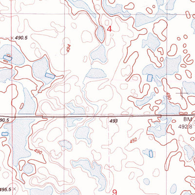 United States Geological Survey Wilmarth Lake, SD (1982, 25000-Scale) digital map