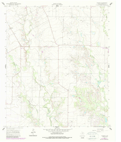 United States Geological Survey Wilmeth, TX (1961, 24000-Scale) digital map